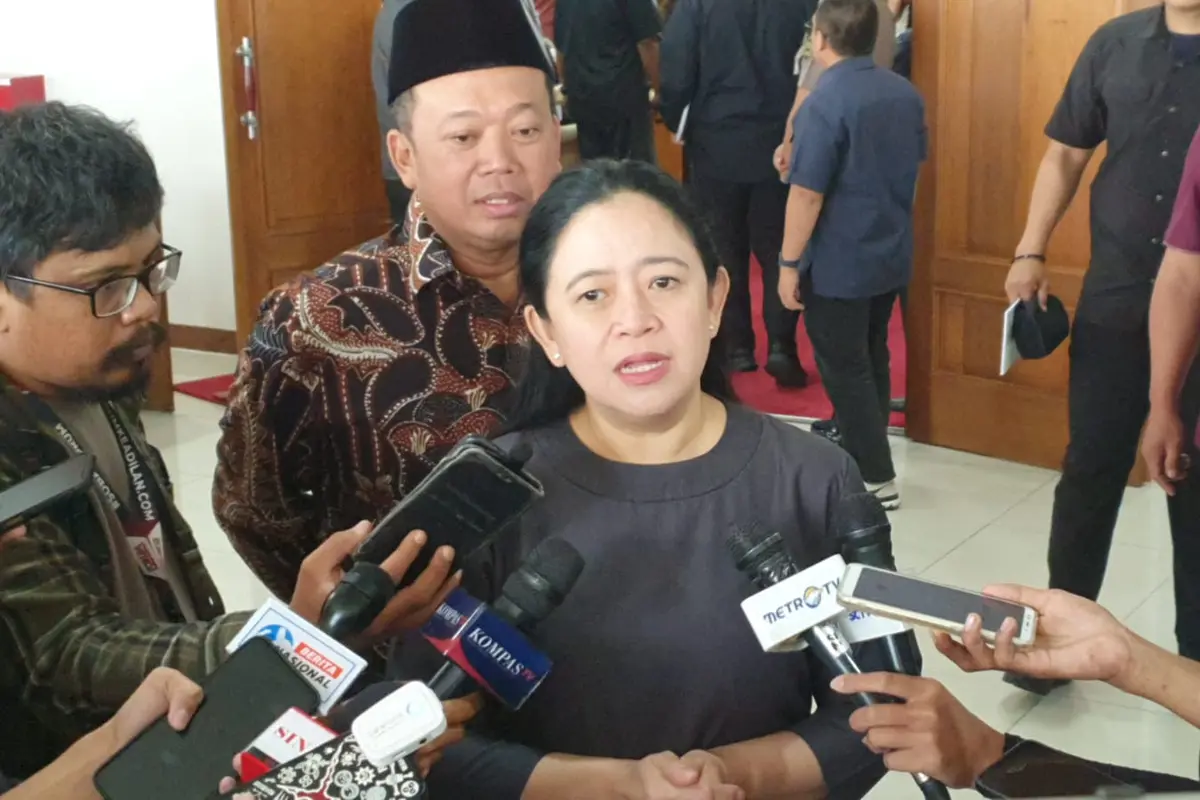 Ketua DPR RI, Puan Maharani saat ditemui awak media di Kompleks Parlemen, Senayan, Jakarta Pusat, Kamis (26/9/2024).