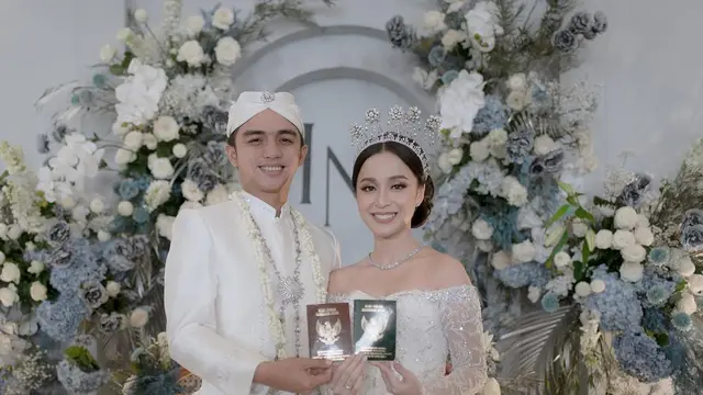 6 Momen Pernikahan Nimaz Dewantary dan Radifan Mirza, Penampilannya Curi Perhatian