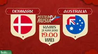 Piala Dunia 2018 Denmark Vs Australia (Bola.com/Adreanus Titus)