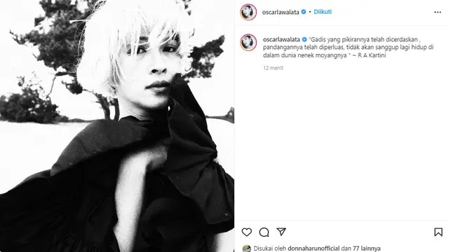 Oscar Lawalata alias Asha Darra (Foto: Instagram/@oscarlawalata)