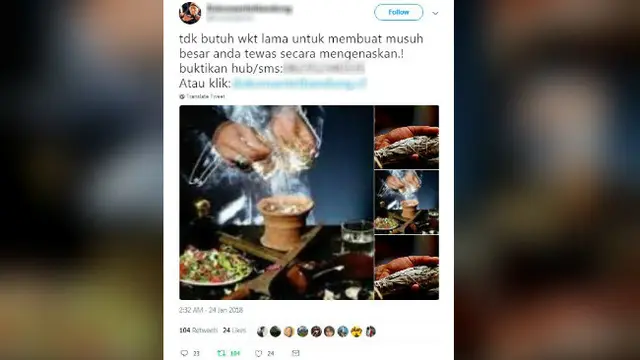 Aneka rupa cara pemasaran benda dan jasa gaib via online.