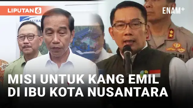 Presiden Jokowi Berikan Misi Khusus untuk Ridwan Kamil di IKN