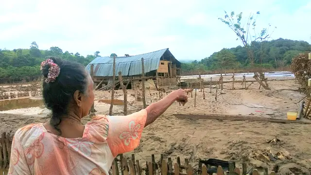 Bano (61) lansia yang gagal panen usai banjir Konawe Utara meratakan di Desa Walalindu.(Liputan6.com/Ahmad Akbar Fua)