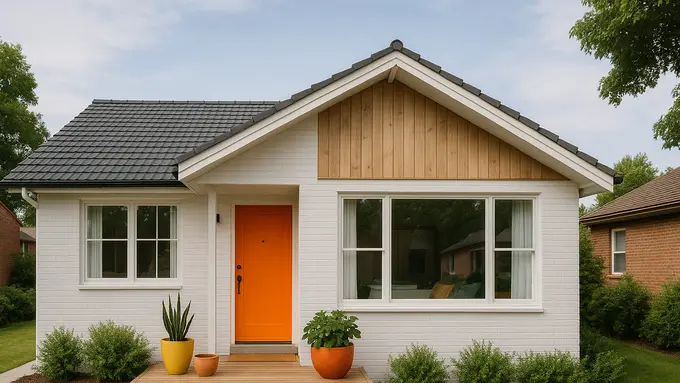 Model Rumah Minimalis Bergaya Retro