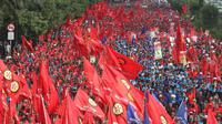Ilustrasi Tuntutuan Hari Buruh Internasional (May Day)