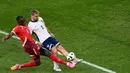 Hingga akhir waktu pertandingan, skor imbang 1-1 tetap tidak berubah. (OZAN KOSE/AFP)