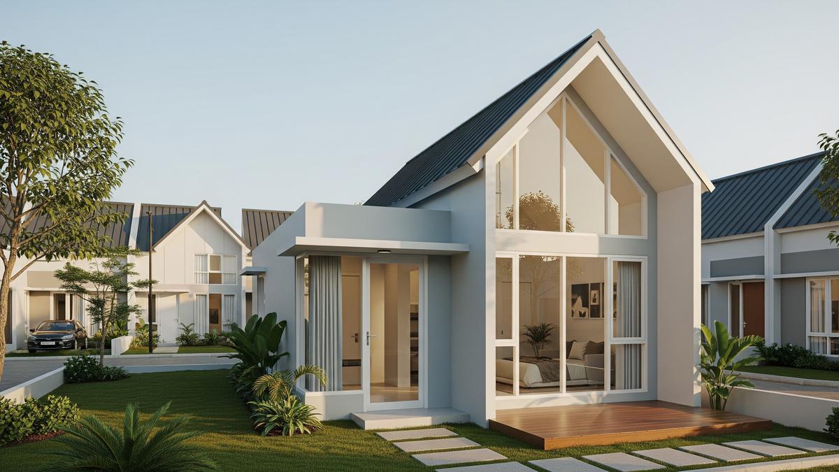 Hunian Kecil, Rasa Besar! 8 Inspirasi Rumah dengan Atap Tinggi buat Pasutri Baru