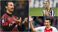 Bintang AC Milan, Zlatan Ibrahimovic, dikenal jarang berganti gaya rambut dan identik dengan rambut panjangnya yang dikuncir saat beralaga di lapangan. Sebelum itu, Ibrahimovic memiliki gaya rambut lainnya. Berikut ragam gaya rambut Zlatan Ibrahimovic. (kolase foto AFP)