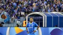 Reaksi kecewa Striker Al Hilal, Neymar saat menghadapi PFC Navbahor pada laga Grup D Liga Champions Asia 2023/2024 di King Fahd International Stadium, Riyadh, Selasa (19/9/2023) dini hari WIB. (AFP/Fayez Nureldine)