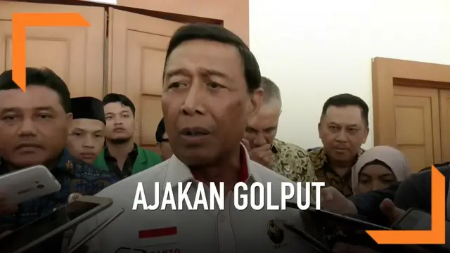 Menkopolhukam Wiranto mengusulkan agar pengajak Golput bisa dijerat UU Terorisme. Ia menegaskan hal tersebut baru wacana dan belum final.