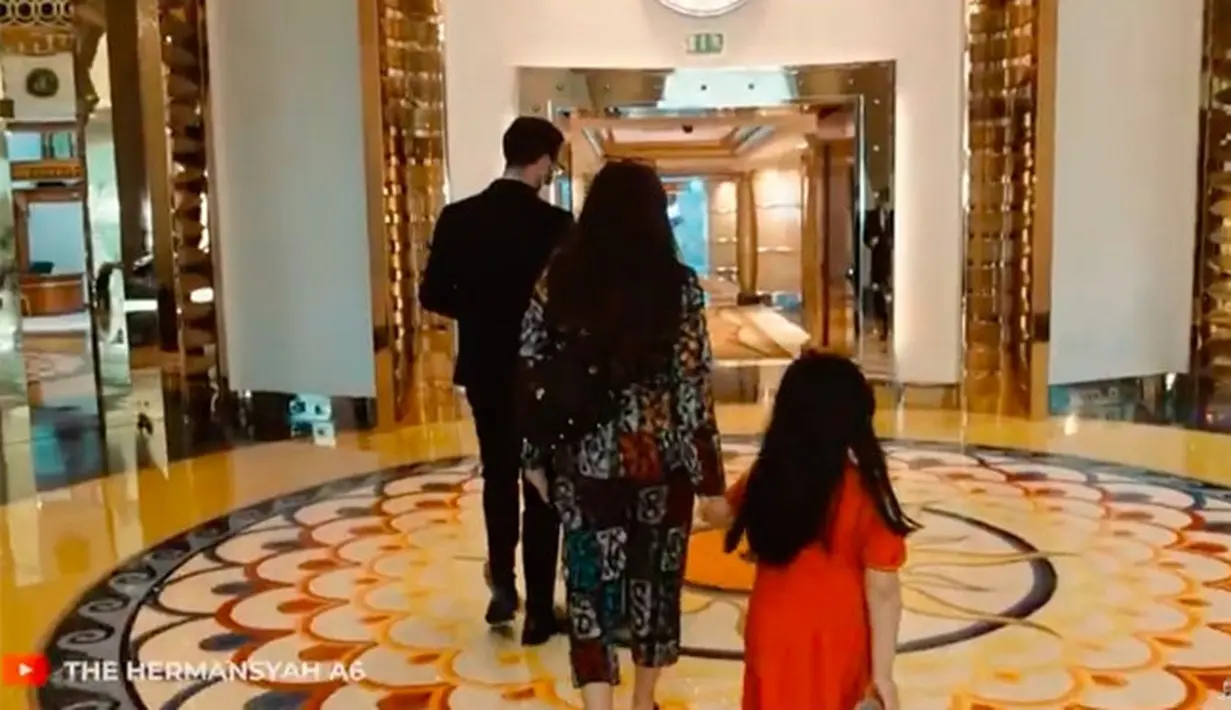 Ashanty dan Anang Hermansyah menginap di hotel bintang 7 (Youtube/The Hermansyah A6)
