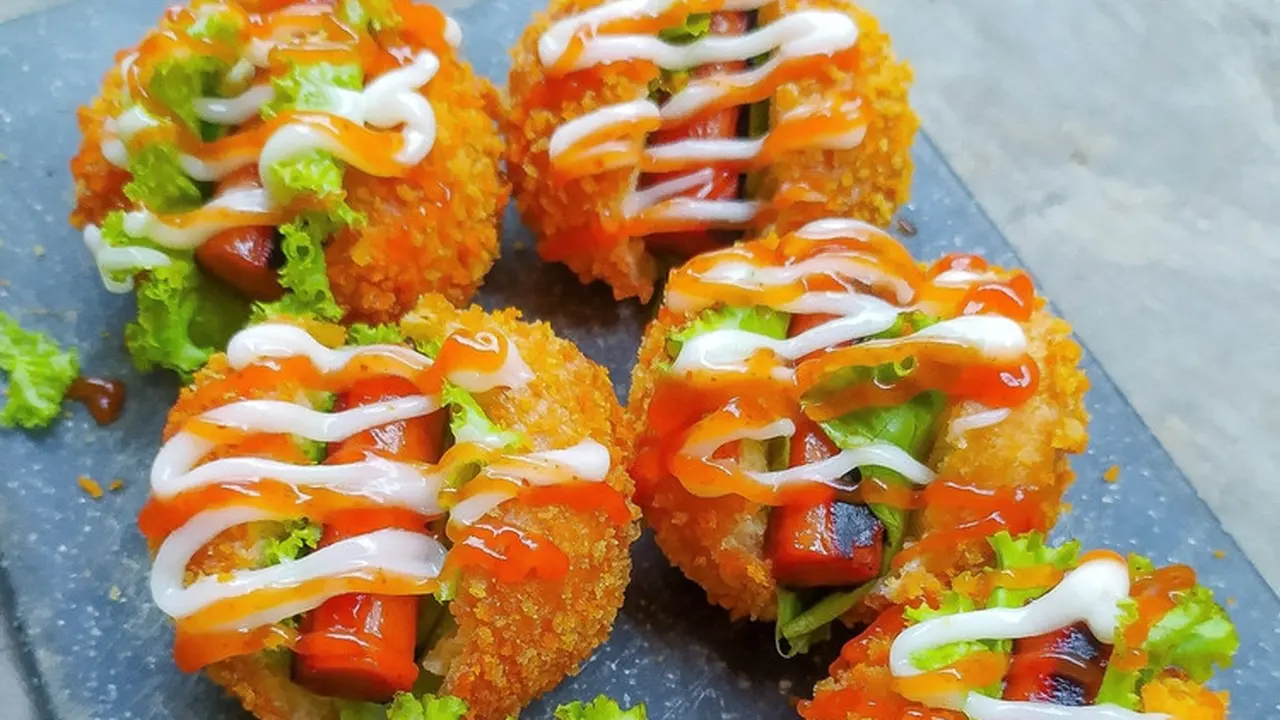 resep donat kentang isi sosis