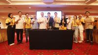 MoU antara Hosho Careplus, IMI dan Gaspol di Hotel Ambhara, Jakarta Selatan. (ist)