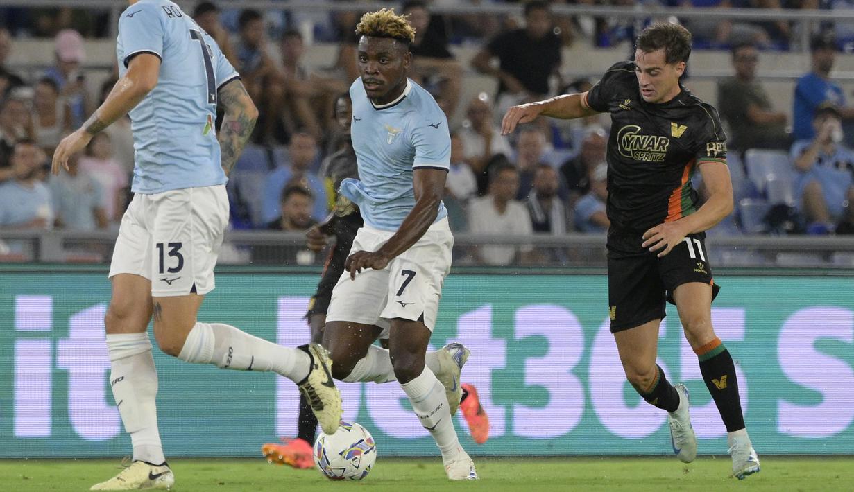 Biancoceleste menang 3-1 atas I Lagunari.  (Fabrizio Corradetti/LaPresse via AP)