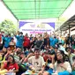 BPBD DKI Jakarta memberikan Layanan Dukungan Psikososial (LDP) untuk anak dan dewasa korban terdampak kebakaran di Jl. Simprug Golf II, Kel. Grogol Selatan, Kec. Kebayoran Lama, Jakarta Selatan. (Dok. Liputan6.com)