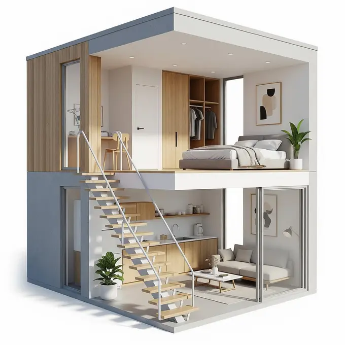 Rumah Minimalis Modern dengan Warna Netral