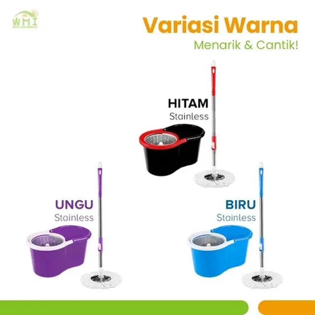 WORLD HOME - Spin Mop Alat Pel Lantai Supermop/Foto: shopee/World Home Official Shop