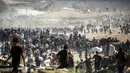 Presiden Amerika Serikat (AS) Donald Trump pada Senin (29/9/2025) memaparkan rencana komprehensif untuk mengakhiri perang di Gaza. (Eyad BABA/AFP)