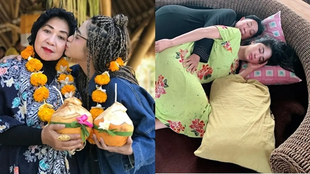 Jarang Tersorot, Ini 7 Momen Kebersamaan Dewi Perssik dan Ibu