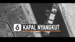 Insiden kapal raksasa nyangkut di Terusan Suez memicu antrian lebih dari 300 kapal yang akan lewati kanal air tersebut. Hingga hari ke-5, kapal nahas tersebut masih melintang halangi akses jalan.