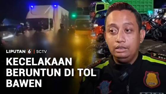 Kecelakaan Beruntun yang Melibatkan Sepuluh Kendaraan Terjadi di Exit Tol Bawen