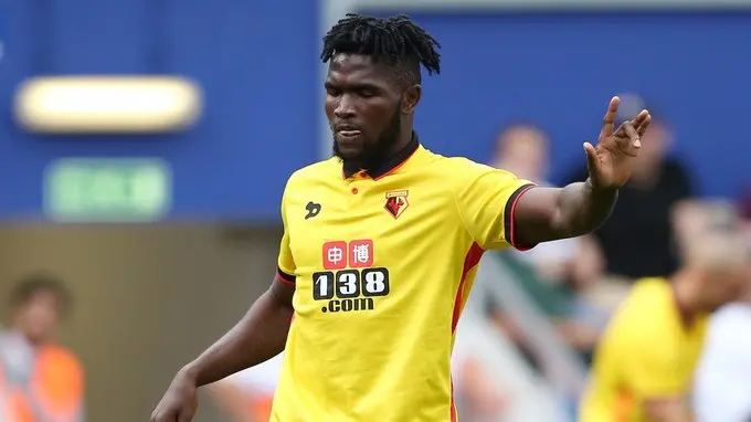 Penyerang Watford, Isaac Success. (Hello Naija).