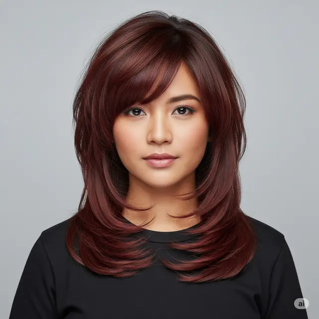 8 Model Rambut Oval Layer Panjang: Tren 2025 untuk Tampilan Stylish