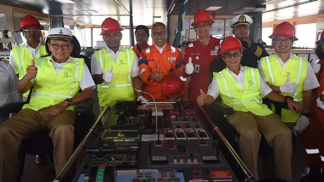 Pertamina Hulu Energi (PHE) Jambi Merang telah melakukan Survei Seismik Laut Regional 2D sepanjang 23.063 km. (Dok Pertamina)