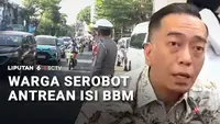 Warga Serobot Antrean Isi BBM