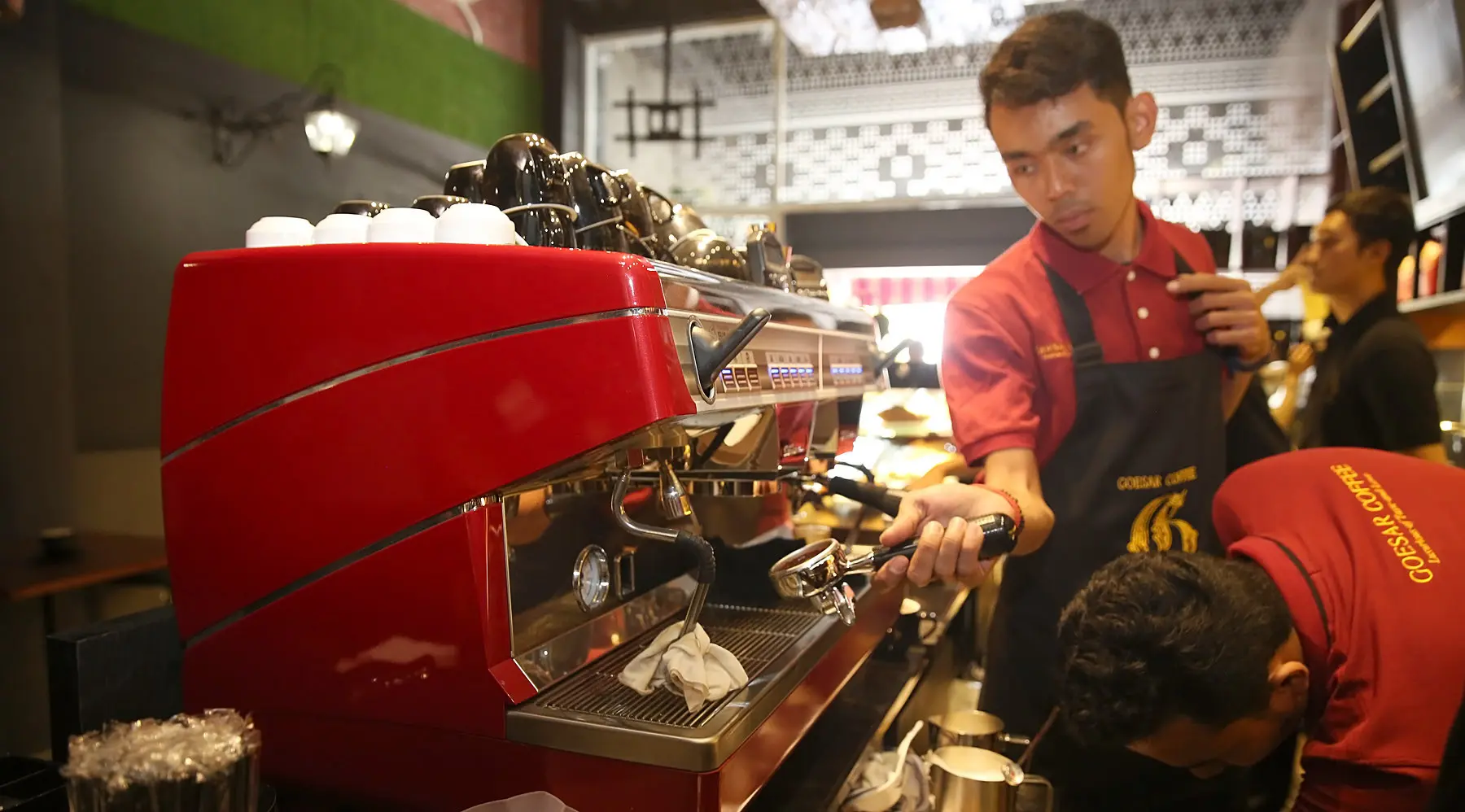 Goesar Coffee, Kalimalang, Jakarta Timur. (Bambang E. Ros/Bintang.com)