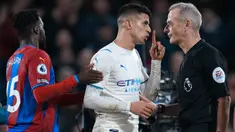 Manchester City dipaksa bermain imbang oleh tuan rumah Crystal Palace saat laga terakhir pekan ke-29 liga Inggris 2021/2022. (AP Photo/Matt Dunham)
