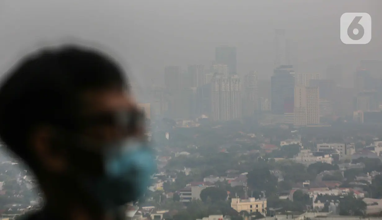 Berdasarkan data indeks standar pencemaran udara maksimum dari aplikasi JAKI, tampak ada perbedaan kualitas udara di setiap wilayah Jakarta. (Liputan6.com/Faizal Fanani)