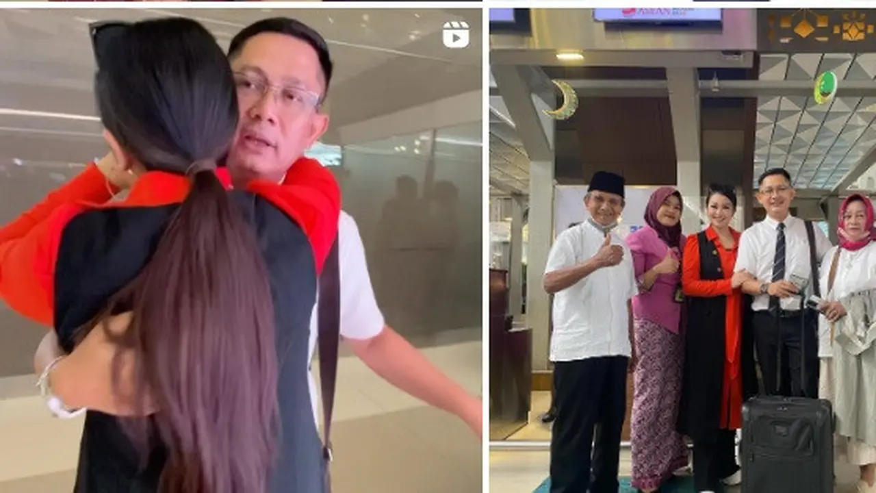 Fitri Carlina lepas kepergian suami ke Oman, bekerja di maskapai Oman Air (Foto: Instagram fitricarlina)