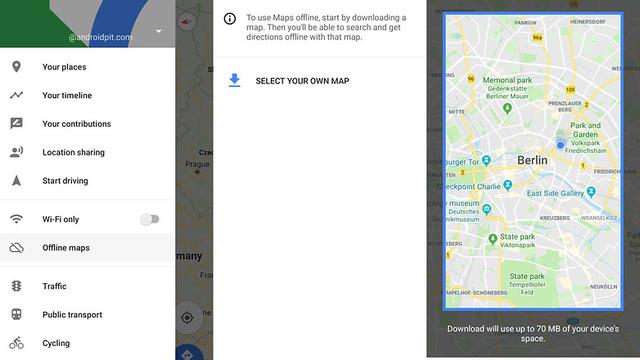 Ilustrasi Cara Akses Google Maps Secara Offline