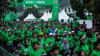 Ribuan peserta mengikuti 5K Road to MILO ACTIV Indonesia Race 2024 Bogor Series, Minggu (25/2/2024). (Istimewa)