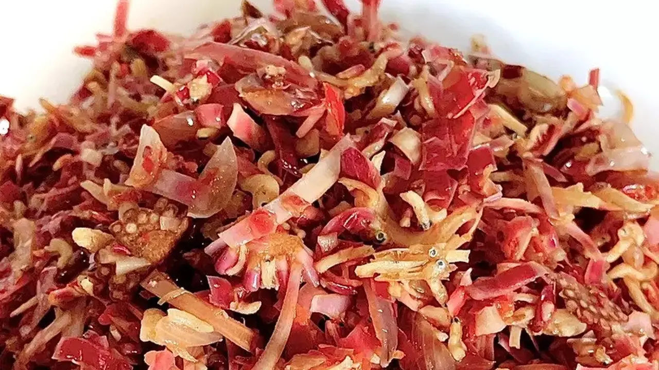 Resep sambal teri kecombrang. (dok. Cookpad @nathaliatj)