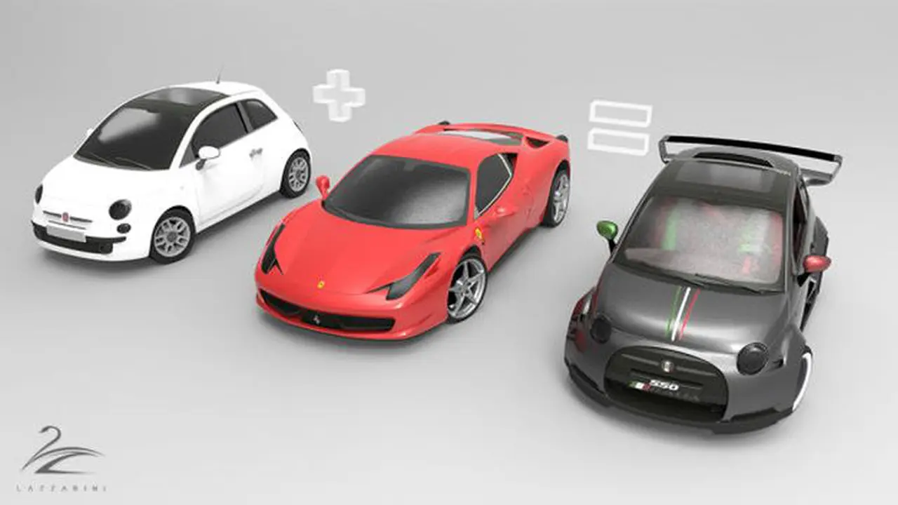Dijejali Mesin V8 Ferrari, Fiat 500 Jadi Trengginas