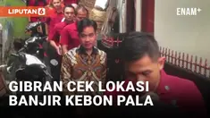 Gibran Datangi Lokasi Pengungsian Banjir Kebon Pala