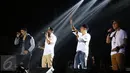 M.E saat beraksi di The 90’s Festival: Big Reunion yang digelar di kawasan Senayan, Jakarta, Sabtu (7/11/2015). Acara tersebut menjadi ajang reuni generasi tahun 90-an. (Liputan6.com/Herman Zakharia)
