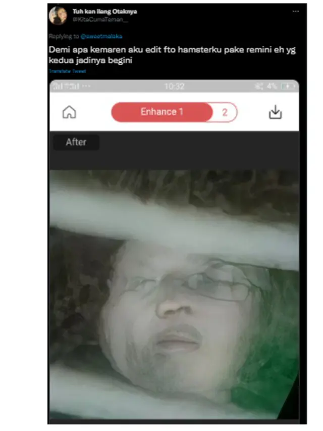 Bukannya HD, 6 Hasil Foto Diedit Pakai Aplikasi Remini Ini Malah Bikin Ngakak