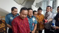 Ketua Parisadha Hindu Dharma Indonesia (PHDI) Wisnu Bawa Tenaya bersama beberapa anggota lainnya. (Liputan6.com/Putu Merta Surya Putra)