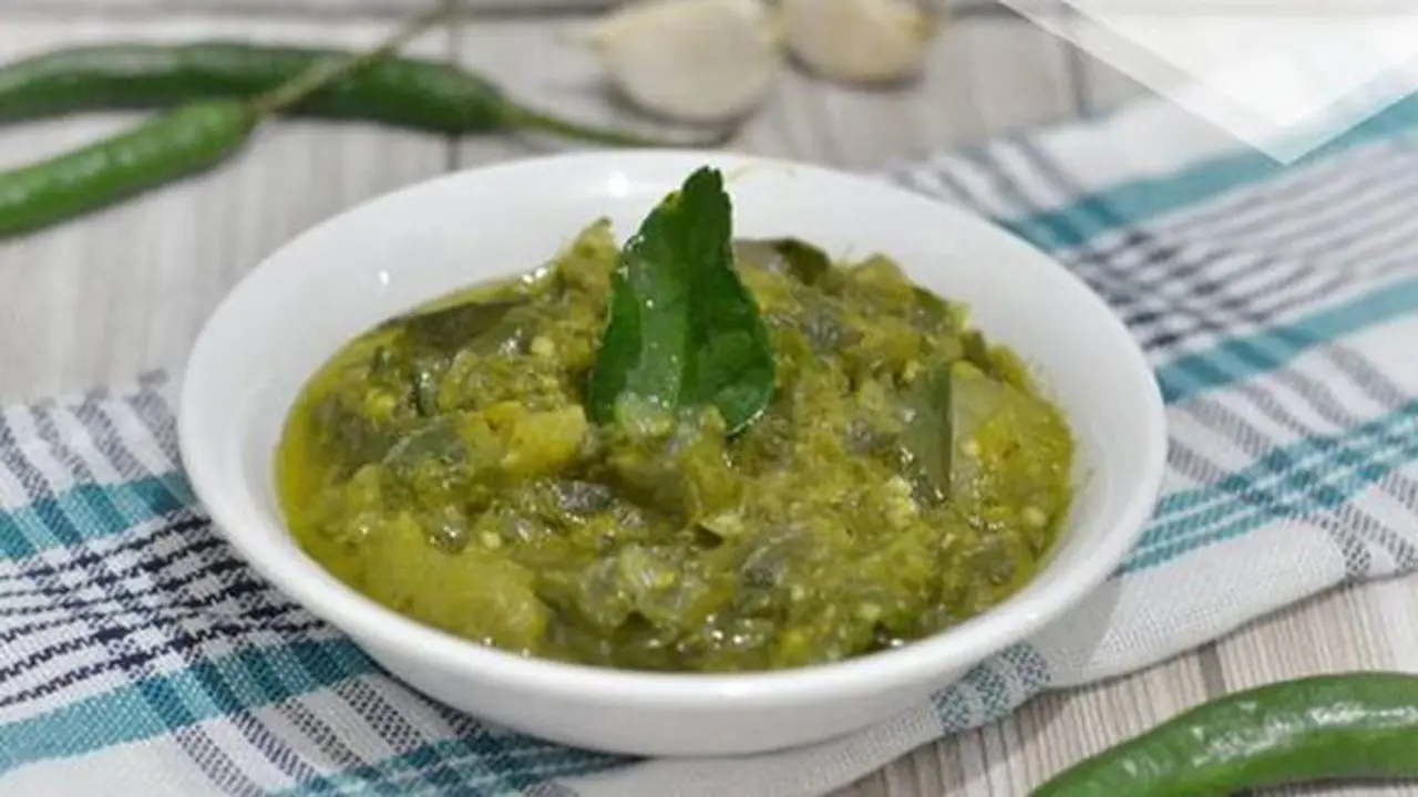 Sambal cabe ijo./Copyright cookpad.com/Dikta Karlina