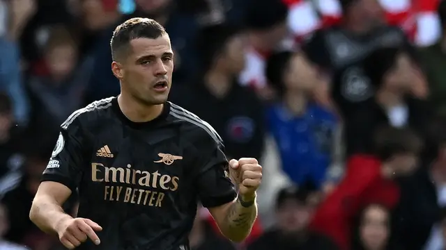 Granit Xhaka - Arsenal - Liga Inggris - 23 Oktober 2022