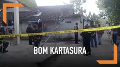 Polisi geledah rumah pelaku bom pos polisi di Kartasura, Sukoharjo, Jawa Tengah. Ditemukan detonator dan sejumlah bahan peledak dan penggeledahan.