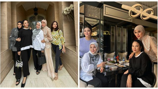 6 Potret Arisan Geng Artis 90an 'HotHits', Reuni Sekaligus Silaturahmi Jelang Ramadan