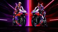Livery motor Pramac Racing yang dikendarai Jorge Martin dan Franco Morbidelli pada MotoGP 2024. (MotoGP)
