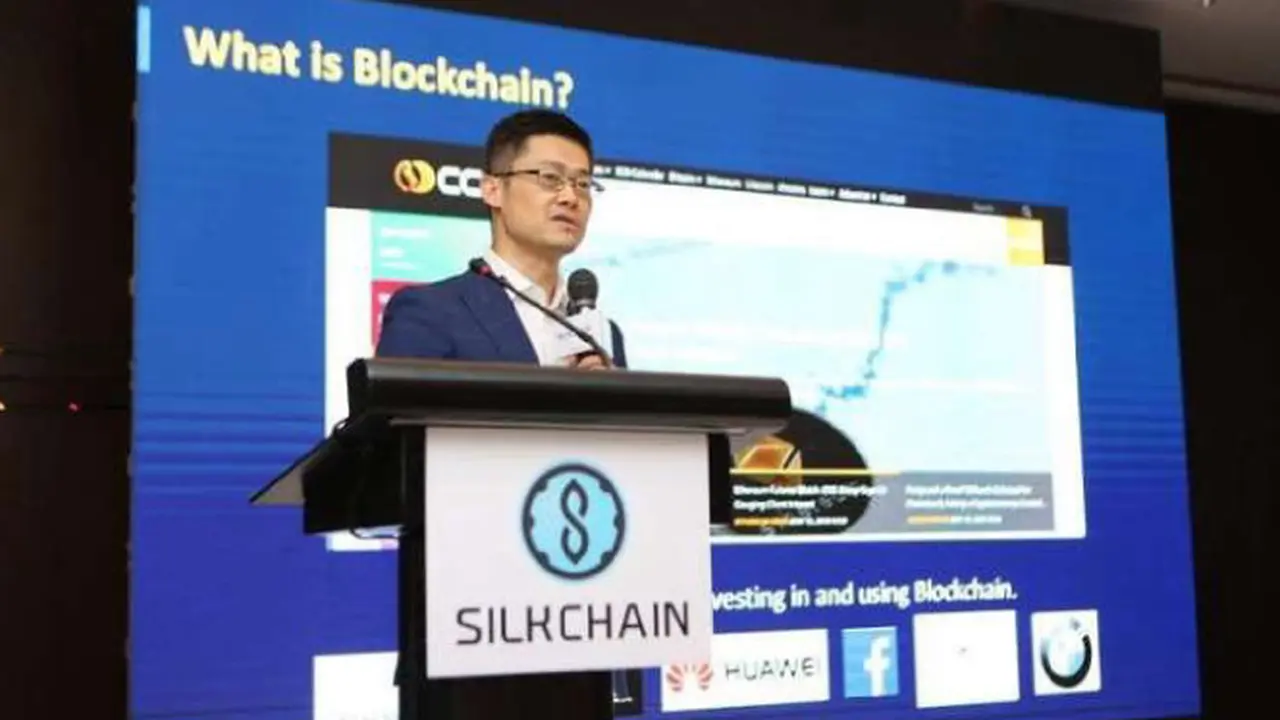 Presentasi Silkchain di hadapan para pimpinan bisnis Indonesia di Hotel Fairmont, Jakarta. Dok: Silkchain