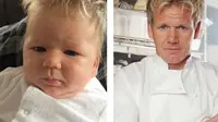 Miripkah Bayi Ini dengan Koki Selebriti Dunia Gordon Ramsay?