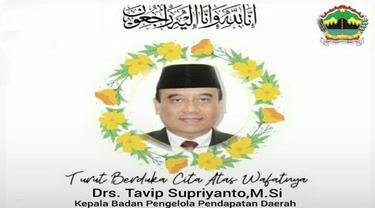 Kepala Bapenda Jateng, Tavip Supriyanto meninggal dunia, Sabtu (23/1/2021). (Foto: Istimewa-Solopos.com)