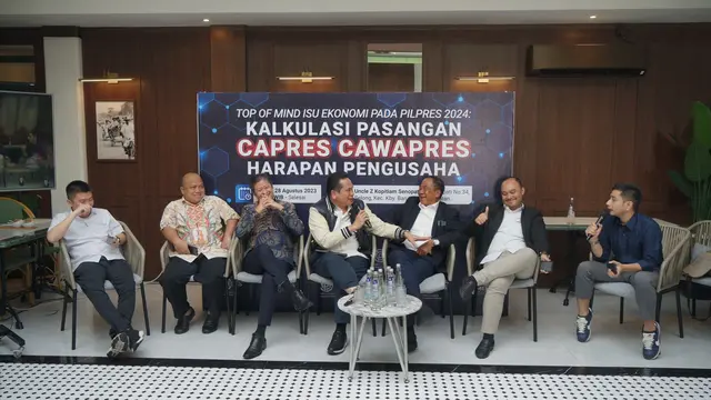 Sekretaris Jenderal BPP Hipmi Anggawira dalam diskusi ”Top Of Mind Isu Ekonomi Pada Pilpres 2024: Kalkulasi Pasangan Capres Cawapres Harapan Pengusaha.